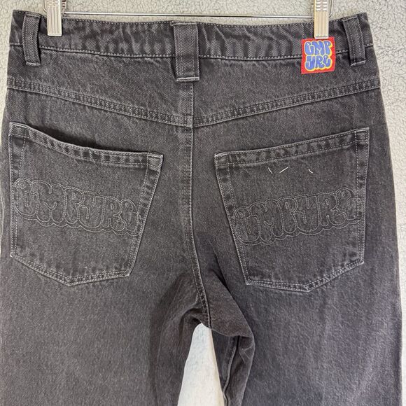 Empyre Jeans Men's 30x27 Black Denim Relaxed Fit Tapered Leg Drawstring - Picture 8 of 10